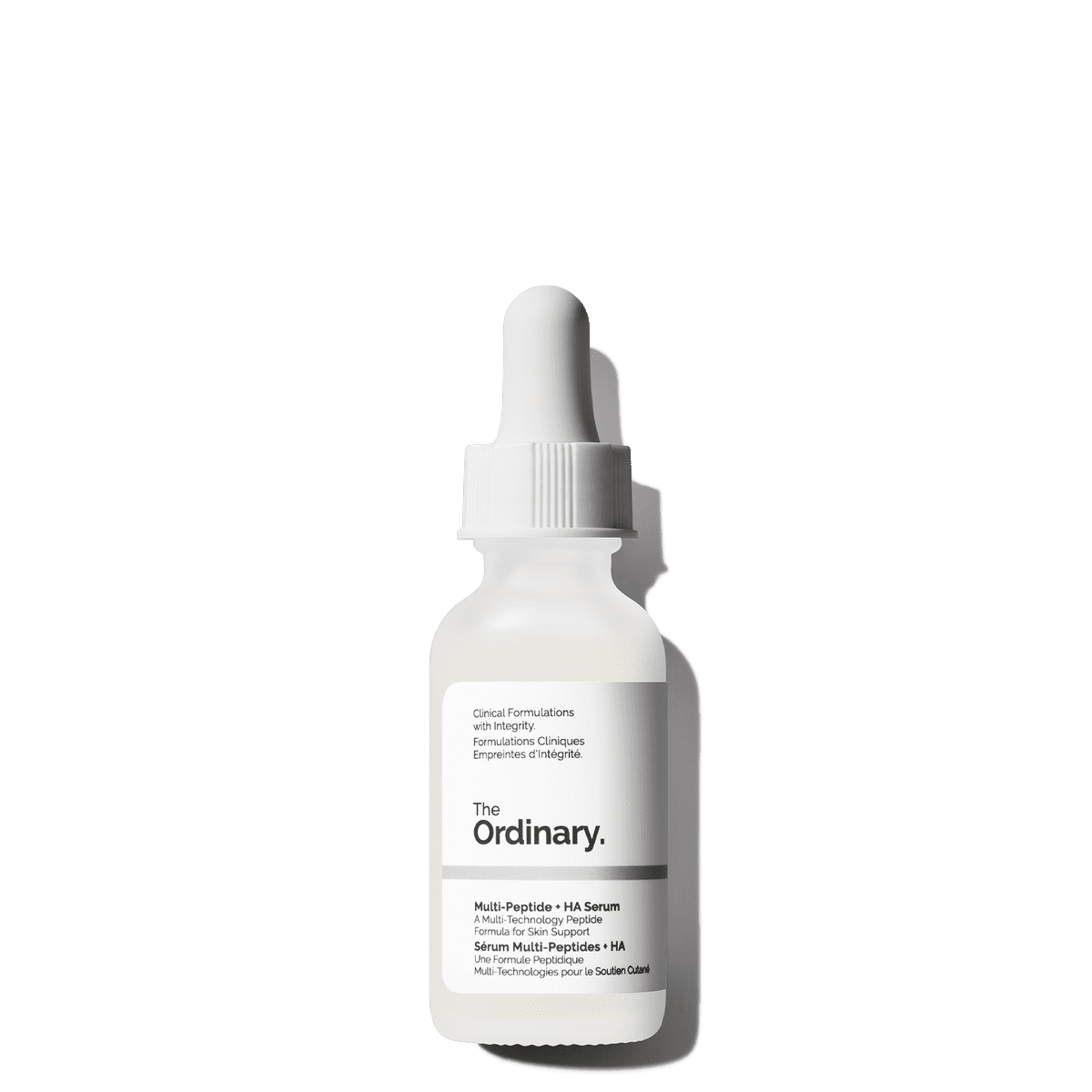 The Ordinary Multi-Peptide + HA Buffet Serum 30ml for youthful skin, diminishes fine lines and wrinkles, boosts collagen production for firmness, and deeply hydrates for a radiant complexion